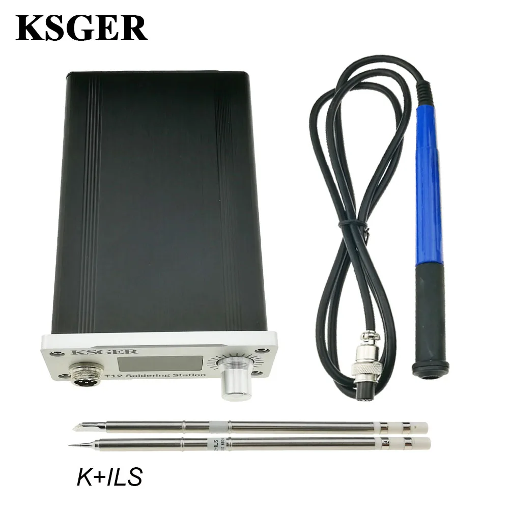 Sets 5 KSGER T12 паяльная станция STM32 OLED контроллер температуры сварочный Утюг Советы DIY Kit FX9501 ручка сплав электрические инструменты - Цвет: Sets 5