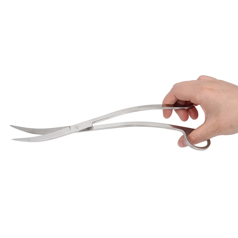 Wave Scissors Нержавеющая сталь, инструменты для обслуживания аквариума, набор, водные растения, пинцеты для травы, ножницы, подложка, шпатель, инструмент - Цвет: Wave Scissors