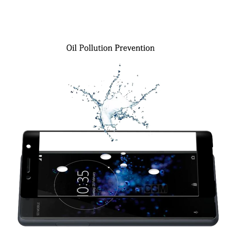 3D изогнутый край Полное покрытие стеклянная пленка для SONY Xperia XZ2 compact H8314