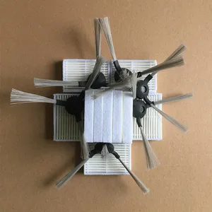 16 шт. = 10 * HEPA-фильтров + 6 * боковых щеток для Panda X600 pet Kitfort KT504 Robotic Запчасти для робота-пылесоса