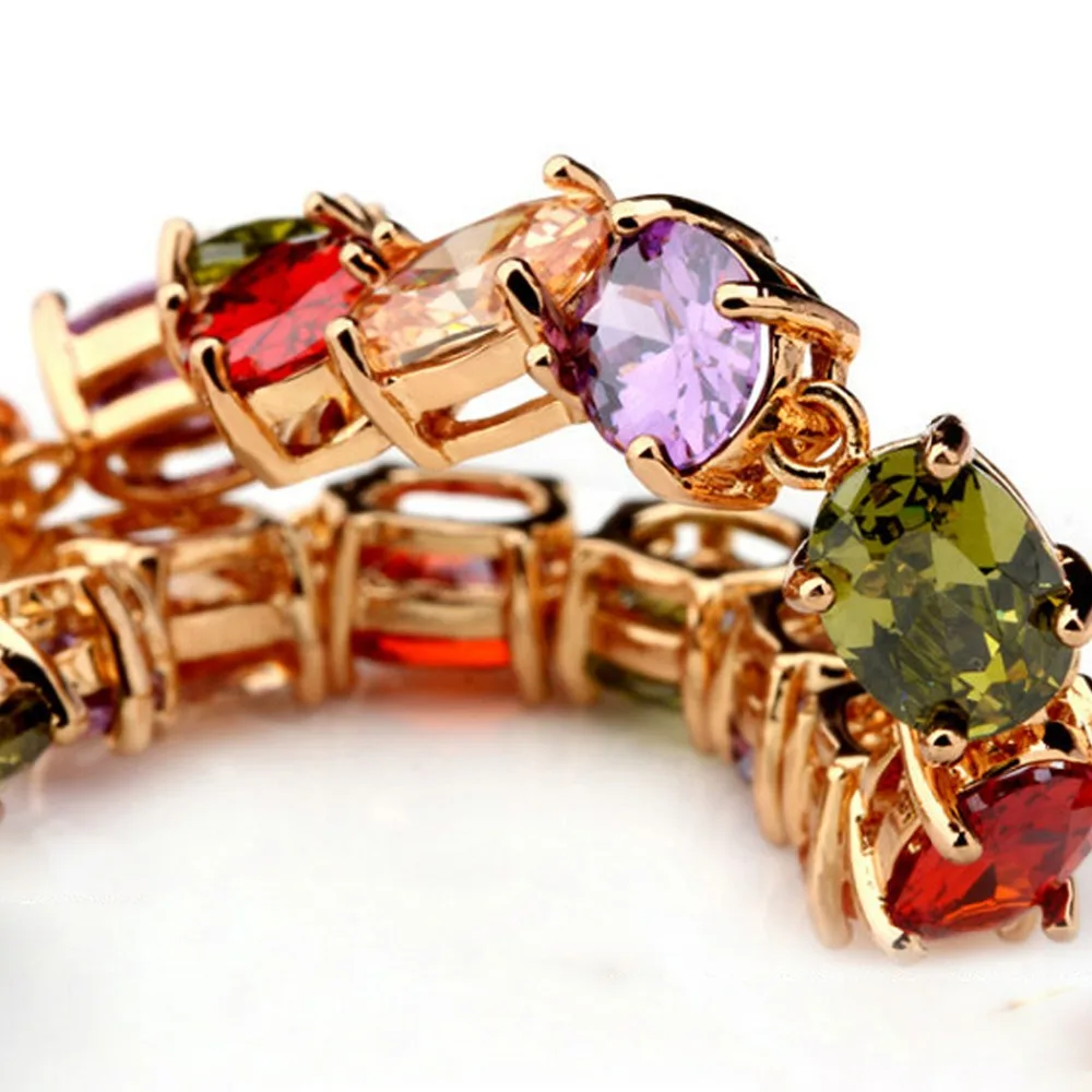 LUOTEEMI брендовый браслет из звеньев цепи цвета шампанского золотистого