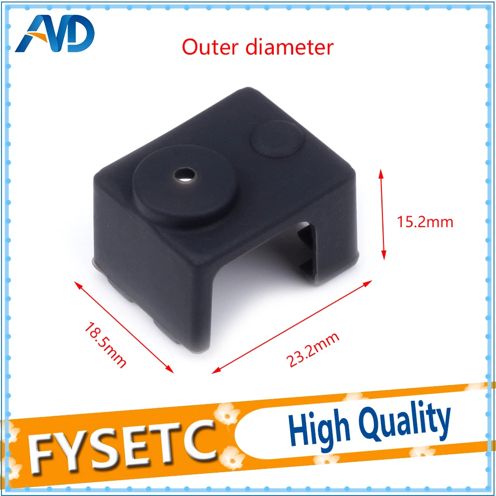 2 шт. черный V6 нагреватель Блок силиконовая изоляция носки-Официальный с