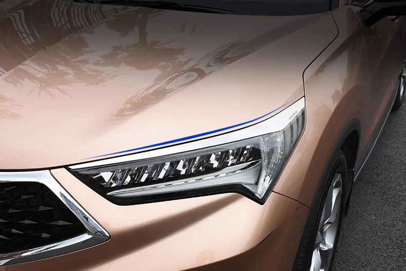 Lsrtw2017 из нержавеющей стали фары автомобиля рамка планки для Acura CDX