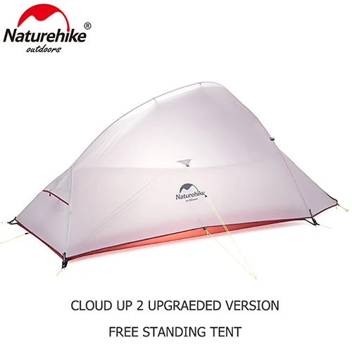 Обновленная палатка Cloud Up2 Naturehike наружная 2 человека 20D силиконовая Сверхлегкая