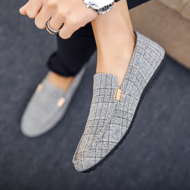 Мужские парусиновые кроссовки очень светильник Мягкая Повседневная обувь в