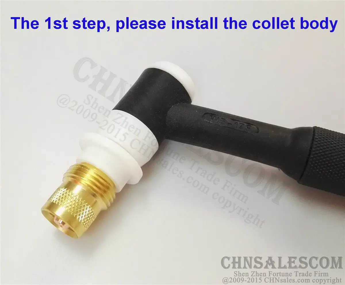 CHNsalescom 10 шт. газовые линзы 45V27 для сварки TIG комплект из чашек #13 Pyrex Tig WP 17/18/26 1/8