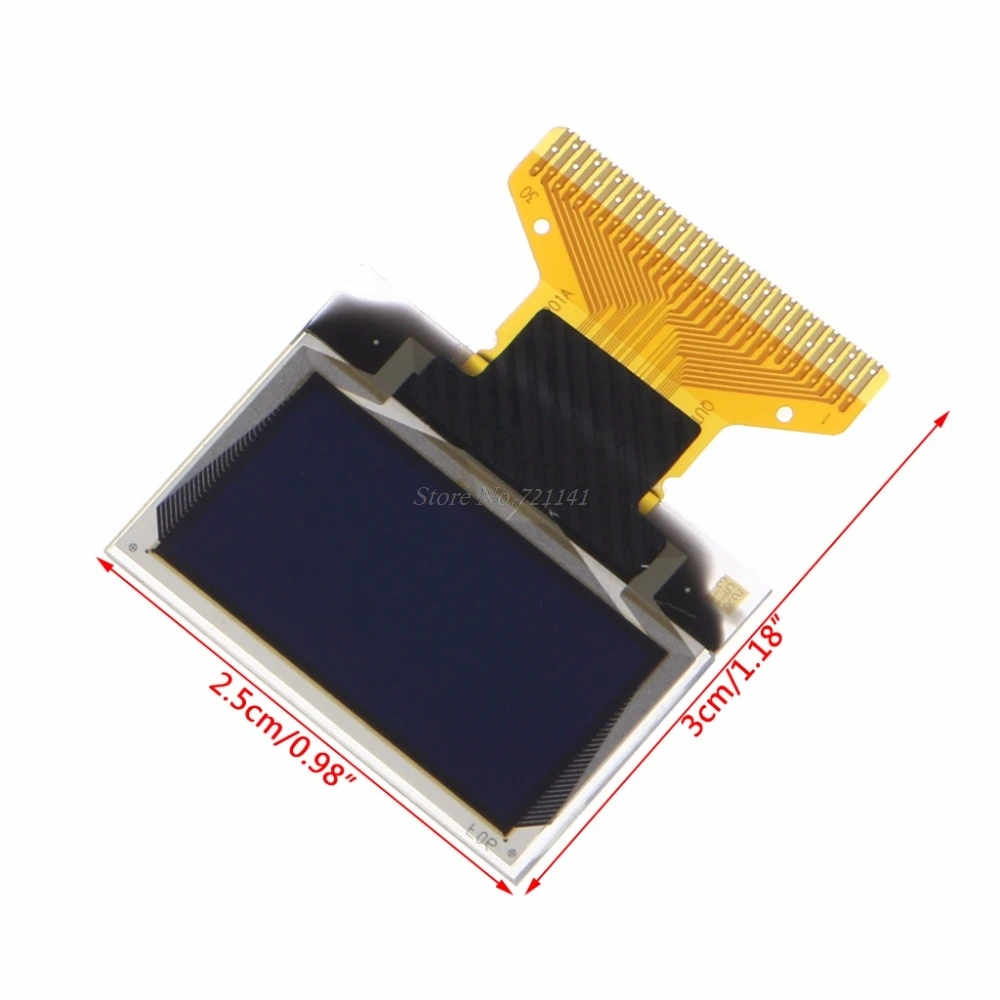 0 96 &quot30 Pin 128X64 OLED LCD белый дисплей модуль SPI серии SSD1306 Прямая поставка|Светодиодные