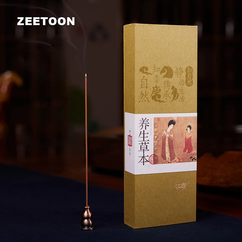 

80g Natural Health Herbal Incense Sticks Fragrant Chinese Medicine Lying Incense Buddha Incense Office Purifying Air Good Sleep