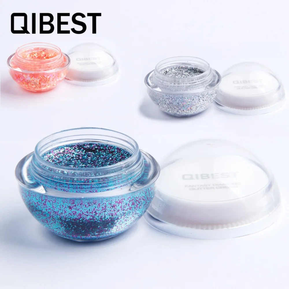 QIBEST Diamond Scintillation Cream Stage блестящая пудра T-stage Подиум паста |