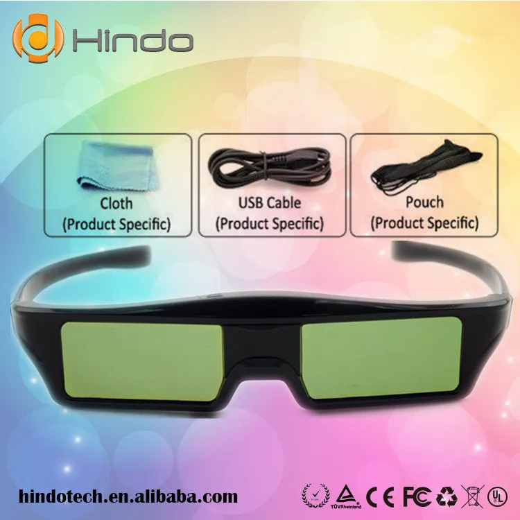 Bluetooth 3D очки с активным затвором для ТВ проектора Epson / Samsung SONY SHARP RF|3d active shutter