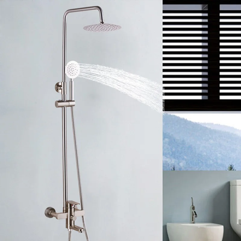 Uythner роскошный настенный 8-дюймовый смеситель для душа ванной комнаты с