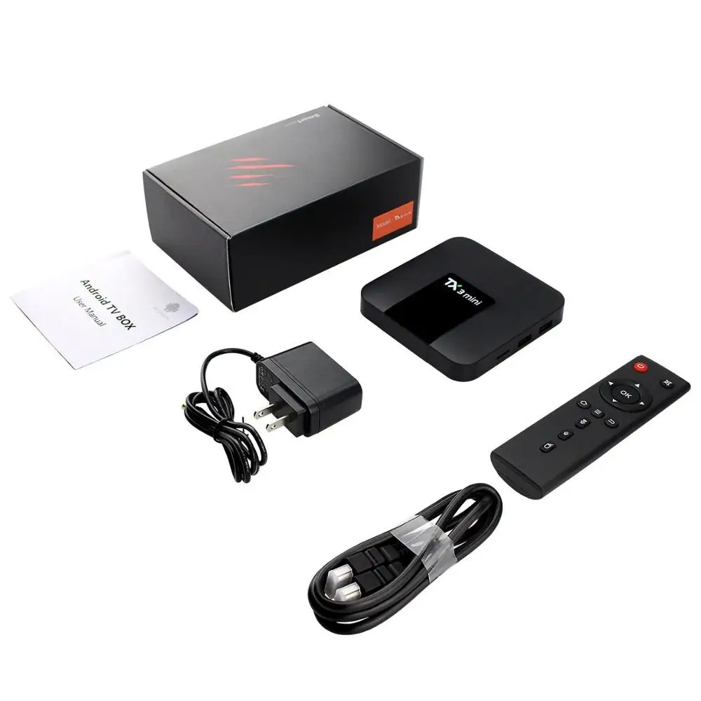Android tv Box TX3 Мини Android 7,1 смарт-приставка 2 Гб 16 Гб Amlogic S905W четырехъядерный DDR3 H.265 4K HD WiFi IP tv медиаплеер