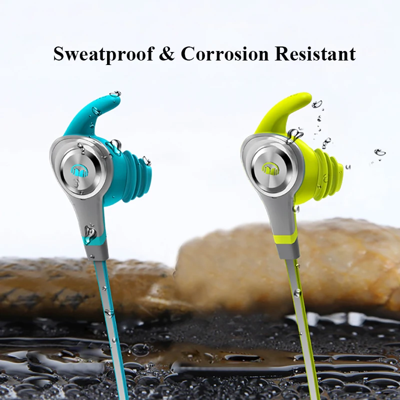 Оригинальные наушники-вкладыши Monster Isport Intensity, защищающие от пота, беспроводные Bluetooth наушники с микрофоном, стерео пульт дистанционного управления басами