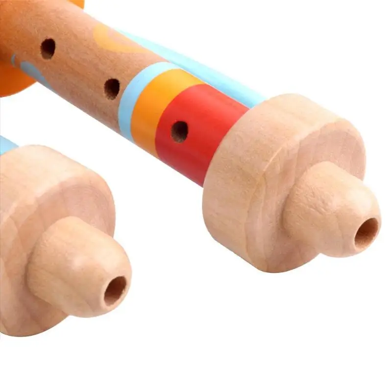 Детский деревянный вертикальный свисток труба игрушки для детей портативный