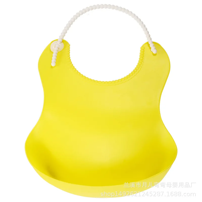 9 цветов мягкий силиконовый однотонный детский нагрудник милый