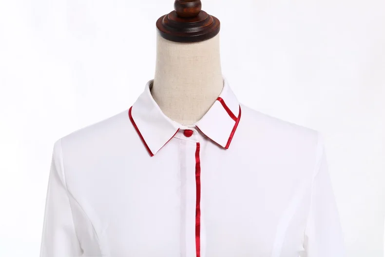 Формальная форма дизайн Тонкий Мода весна осень длинный рукав женские блузки и