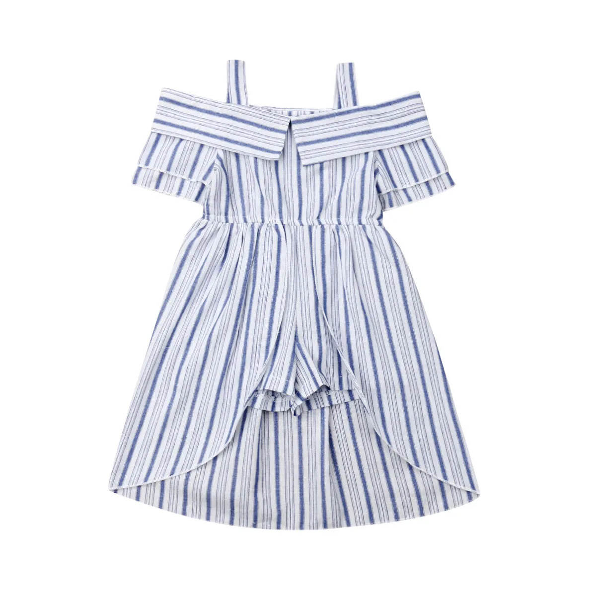 Детские платья для девочек От 1 до 6 лет летняя одежда детей платье в полоску с