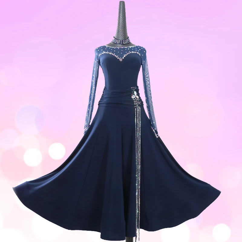 

Lady Waltz Dancing Dress Girls Moden Dancing Compitition Suit Female Ballroom Dance Dress Waltz Tango Fox Trot Flamenco D-0398