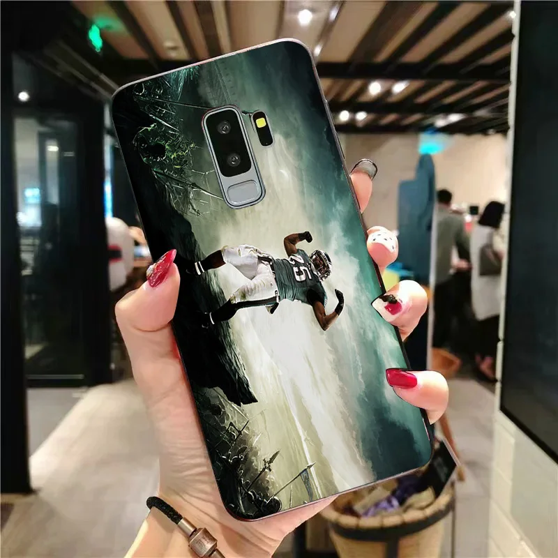 Yinuoda чехол для телефона Philadelphia Eagles samsung Galaxy S10 S9 8 Plus S6 S7 Edge Carson Wentz черный мягкий