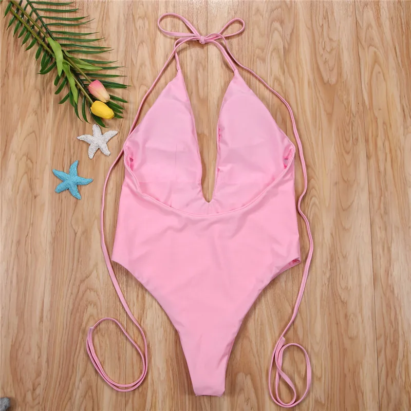 Женский купальник с открытой спиной One Pice бразильский 2018 | Спорт и развлечения