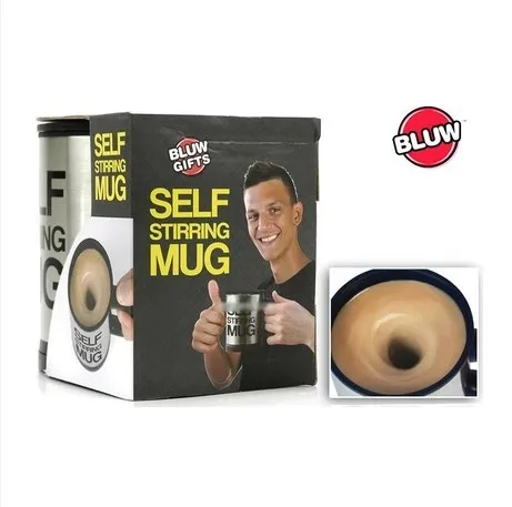 Automatic Electric Self Stirring Mug Coffee Mixing Drinking Cup Stainless Steel 350ml 1pcs/lot dropship | Дом и сад