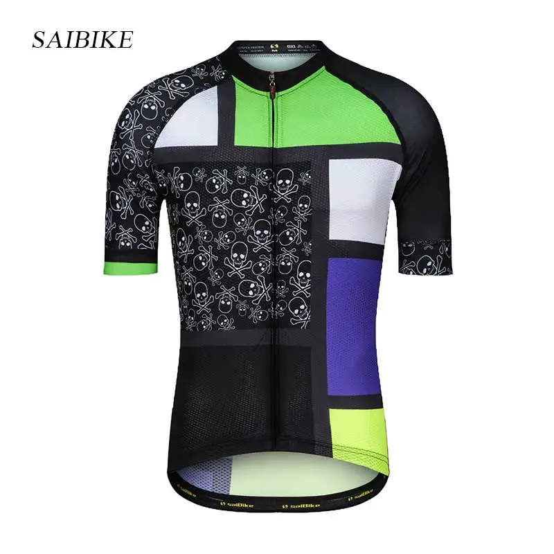 Saibike Велоспорт Джерси новая одежда для велоспорта мужская летняя футболка с коротким рукавом велосипедная одежда гоночный велосипед ropa ciclismo - Цвет: s1805
