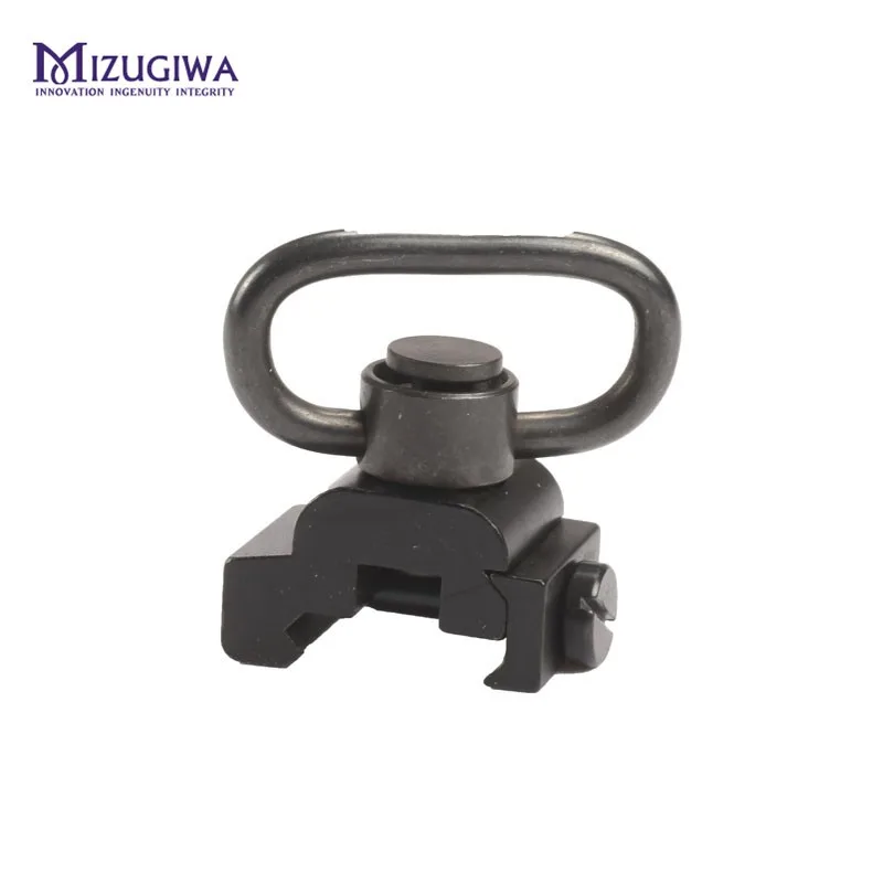 MIZUGIWA 20 мм Кнопка QD сверхмощный быстрый выпуск 1,2" Слинг поворотный адаптер Крепление Набор для база" Пикатинни "рельсовый прицел