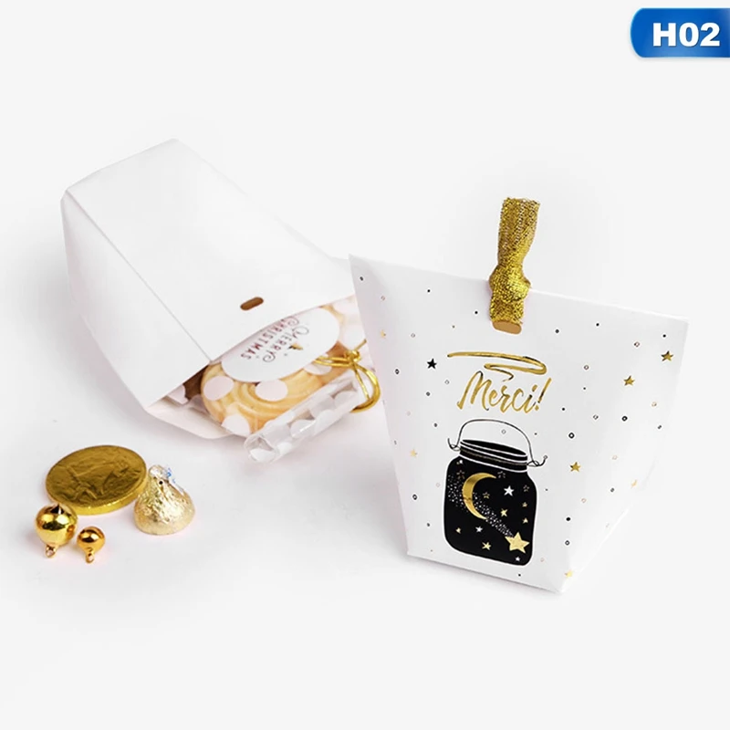14 1 шт Санта Клаус Олень фестиваль пользу бумажная коробка конфет DIY конфеты подарочные коробки Рождество год коробочка для конфет на вечеринку - Цвет: 14