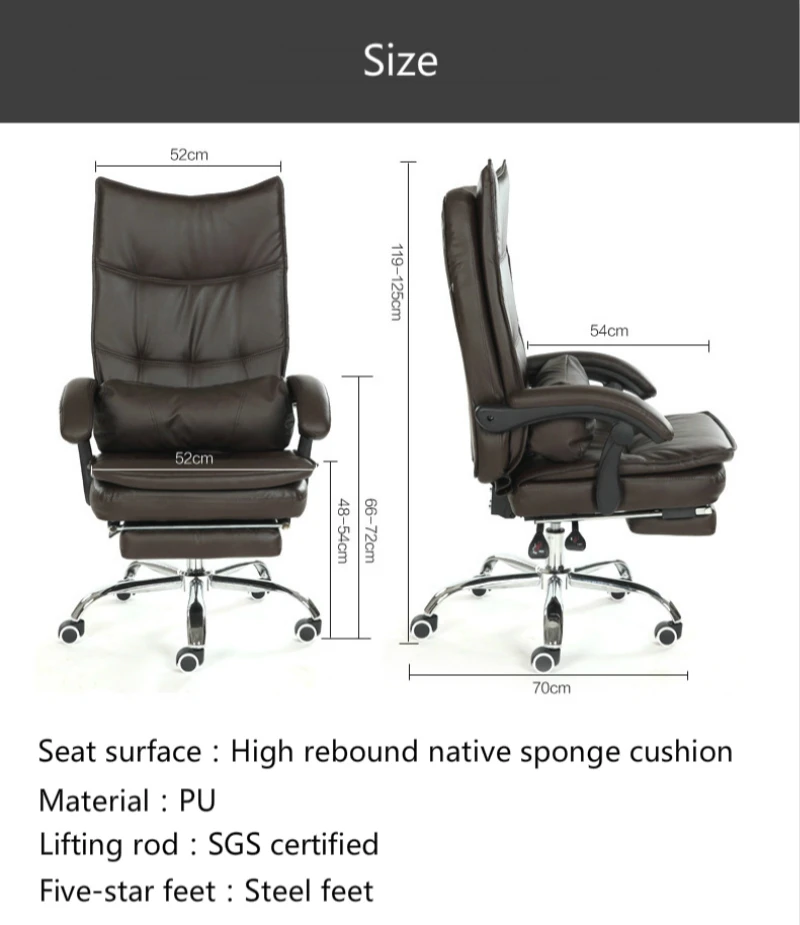 Lunch Break Reclining Office Chair Beauty Salons Lifted Swivel Thicken Cushion Multifunction Computer Five-star Feet | Мебель