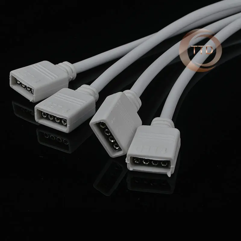 1 шт. до 3 Женский Connector Splitter RGB Светодиодные ленты удлинитель с 4 pin разъем для SMD 5050
