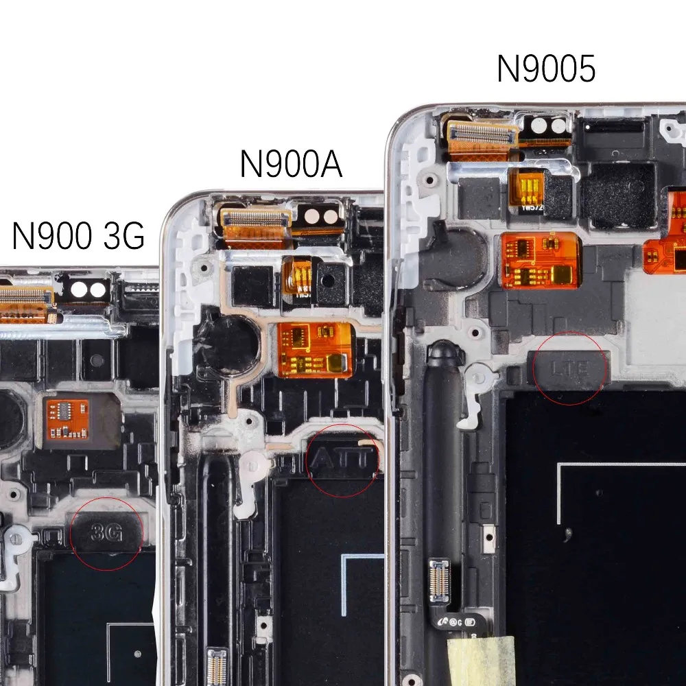 5 7 ''ЖК дисплей для SAMSUNG Galaxy Note 3 ЖК Дисплей Note3 N9005 Сенсорный экран с рамкой N9002