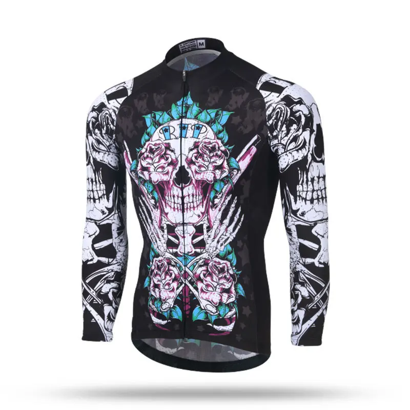 Мужская велосипедная майка XINTOWN с длинным рукавом одежда для велоспорта на