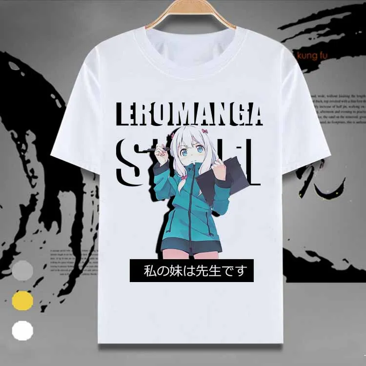 Новинка футболка Eromanga Sensei Izumi Sagiri Аниме Косплей Футболка Модные мужские топы