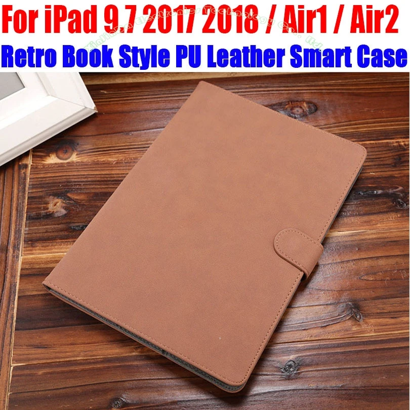 Ретро Книга Стиль PU кожаный чехол для IPad 9 7 2018 2017 Air/Air2 умный IM421|case for ipad|leather case