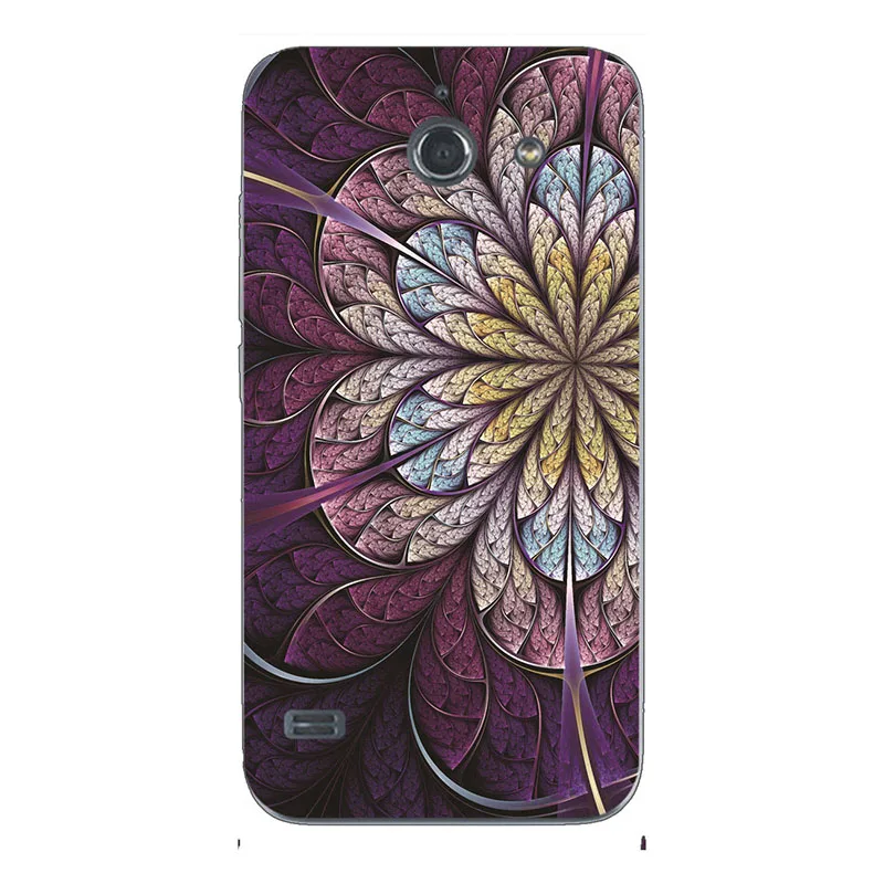 ZX49 Чехол для телефона, чехол для huawei Ascend Y550 Y 550 L01, Y550-L01 корпус телефона с рисунком, окрашенный Мягкий ТПУ силиконовый чехол в виде цветка - Цвет: ZX49