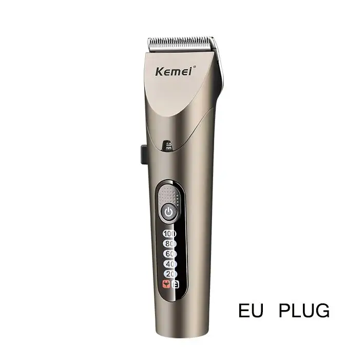 EU Plug 3W Kemei km-1627 аккумуляторные электрические триммеры для волос стиль Профессиональная Беспроводная Машинка для стрижки волос Бритва резак Парикмахерская Бритва для бороды - Цвет: EU Plug 3W