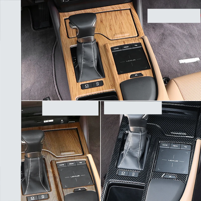 lsrtw2017 abs wood color car center control panel trims for lexus es200 es260 es300h es350 f sport 2018 2019 2020 | Автомобили и