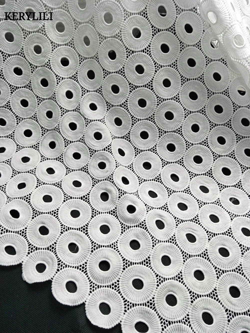 KER YLILI белая кружевная ткань для африканских вечеринок кружевной материал гипюр