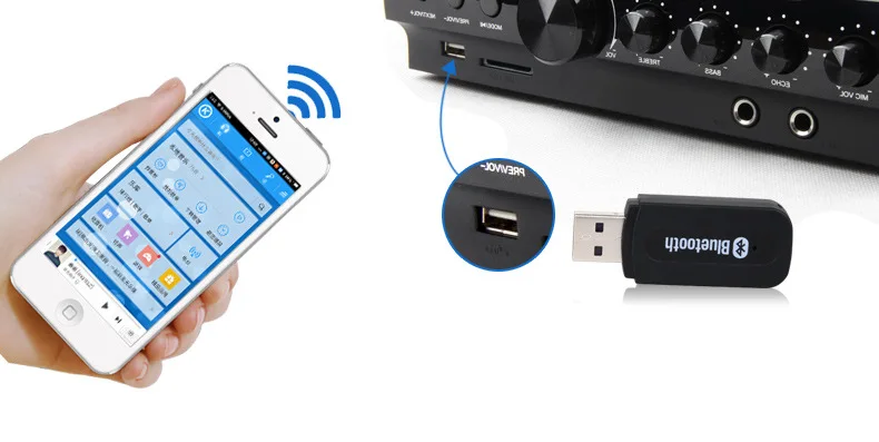 Bluetooth AUX беспроводной портативный мини Bluetooth музыкальный аудио приемник адаптер 3,5 мм стерео аудио Bluetooth автомобильный комплект для телефонов#2