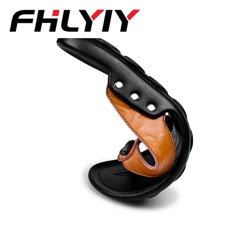 Summer Pu Leather Men Slippers Beach Shoes Flip Flops Fashion Flat Male Slides High Quality Size 39-44 Zapatos Hombre | Обувь