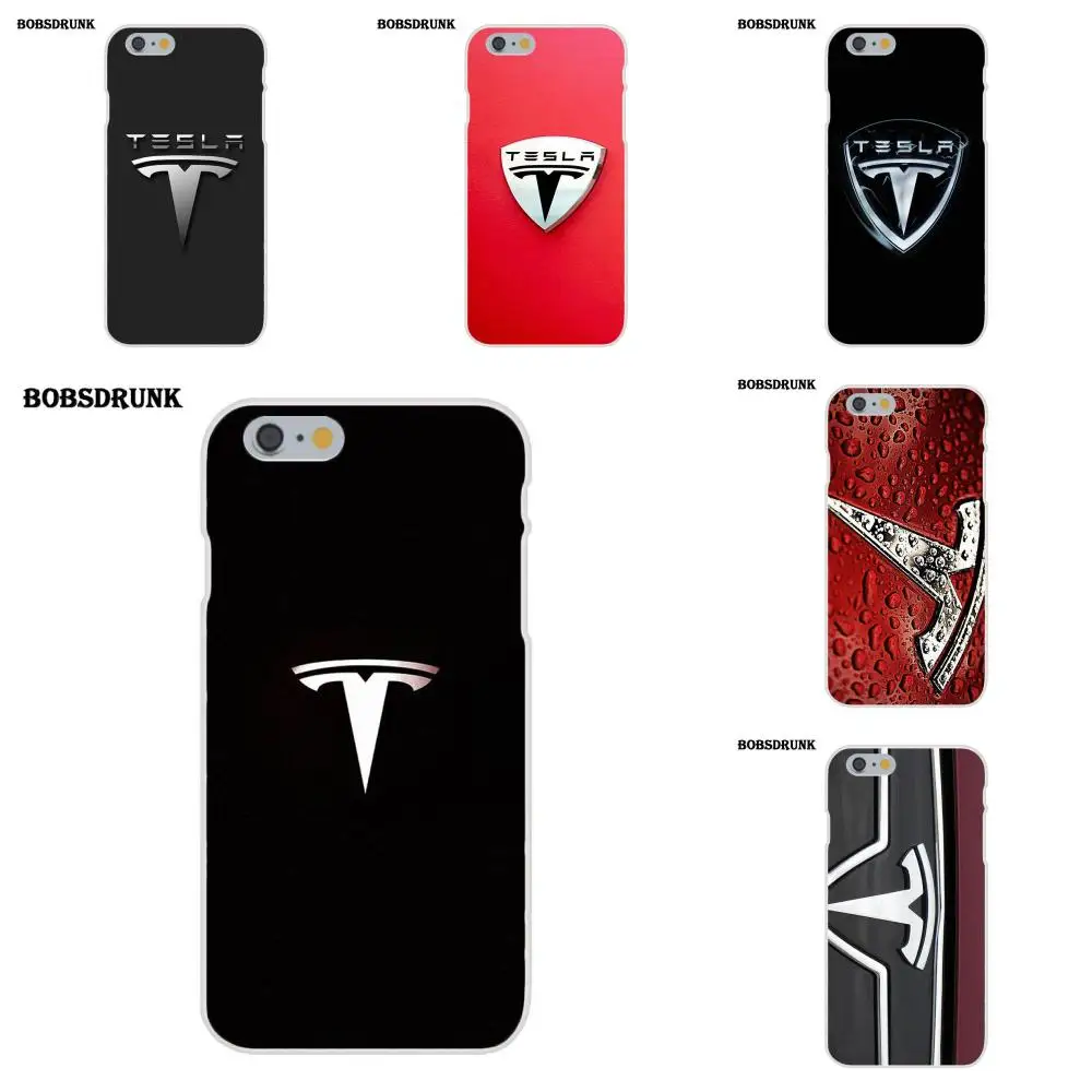 EJGROUP Tesla логотип мягкий ТПУ горячая Распродажа для Apple iPhone X 4 4S 5 5C SE 6 6S 7 8 Plus для iPhone X 4 4S 5 5C SE 6 6S 7 8 Plus