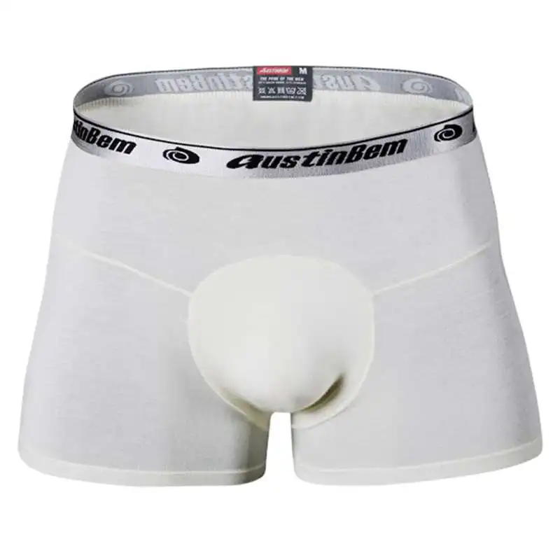 Мужское нижнее белье модные трусы с круглым выпуклым мешочком хлопковые удобные