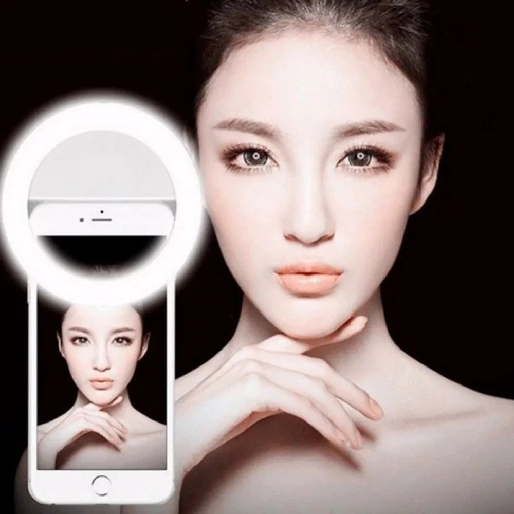 New Selfie Ring Light Portable Flash Led Camera Phone Photography Enhancing for Smartphone iPhone Samsung | Освещение