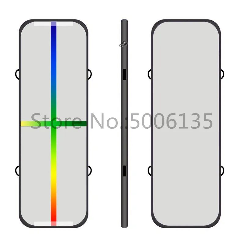 black color line Новинка! надувная дорожка 3 м 4 м 5 м, надувная дорожка для Олимпиады, спортзала, йоги, надувная воздушная дорожка для тренажерного зала для домашнего использования в продаже - Цвет: black color line