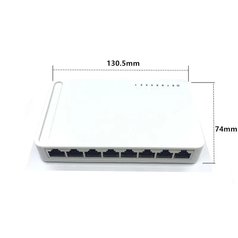 Новинка от производителя 8-портовый гигабитный коммутатор настольный RJ45 Ethernet 10/100
