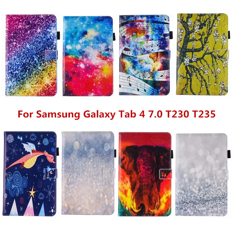 T231 T230 Модный чехол с откидной крышкой из искусственной кожи для Samsung Galaxy Tab 4 7 0 SM-T230