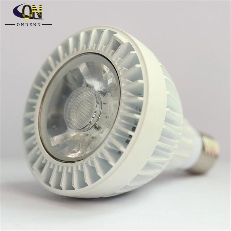 COB LED Par30 Lamp Spotlight 28W E27 85-265Vac 100lm/W Aluminum White Housing Warm/Cold white Equivalent to 240W Halogen | Освещение