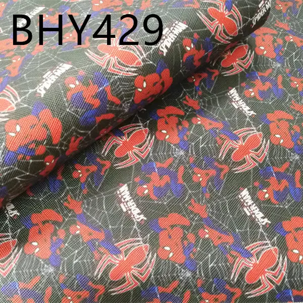 7,6*12 дюймов мультфильм печати искусственная кожа для DIY аксессуары BHY429 - Цвет: BHY429