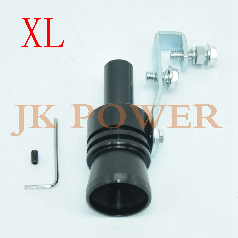 XL-Black JK Универсальный Автомобильный мотоцикл BOV Escape Pipe турбо звук симулятор свистка звуковая труба глушитель труба Размер S, M, L, XL - Цвет: XL-Black