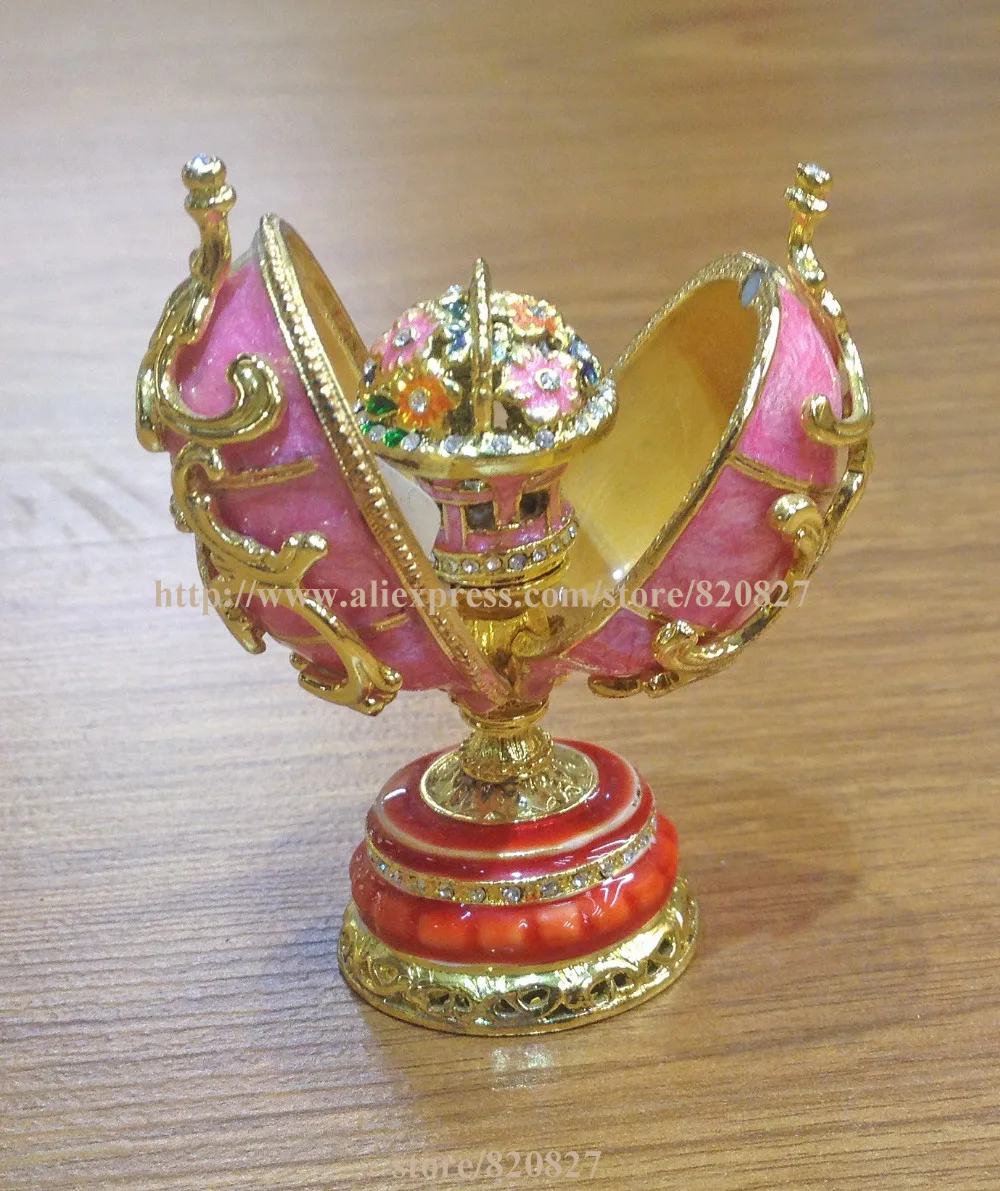 Пасхальное яйцо faberge коробка для безделушек ювелирных изделий хранения